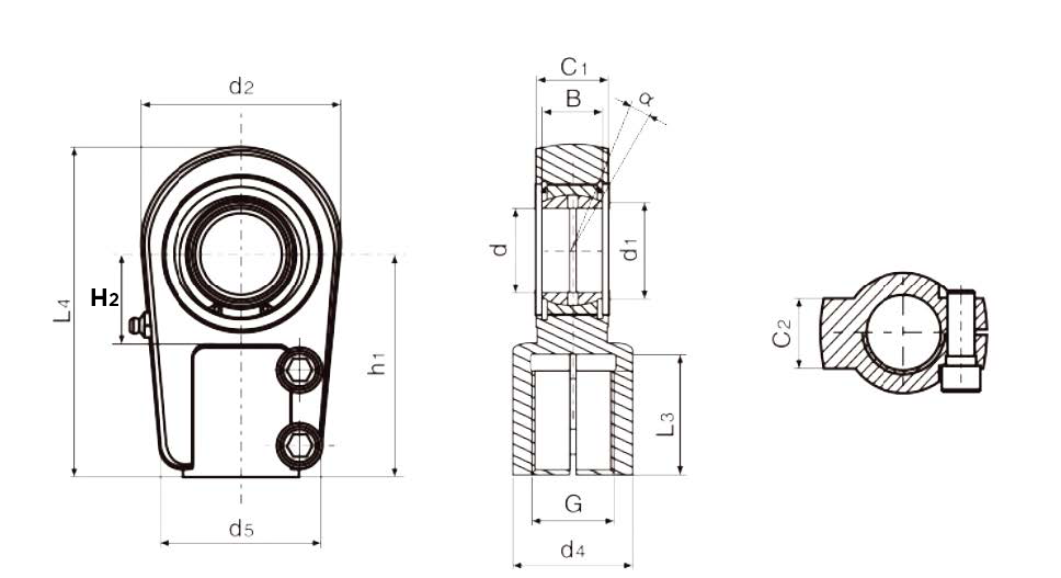 Проушина GAS 90