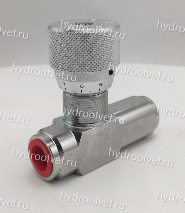 STU-G1/2-1111-1 - Дроссель трубного монтажа c рукояткой, G1/2, с обратным клапаном