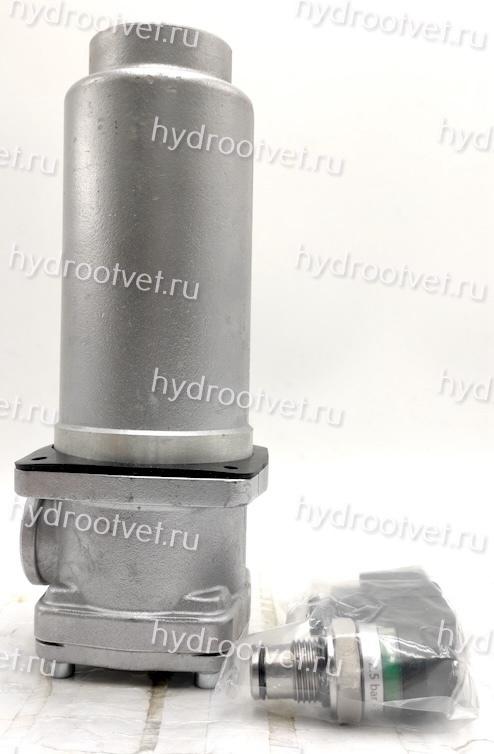 WKLFBN/HC60IC10D1.1/-L24 - Линейный фильтр гидравлический одинарный модели LF тонкость фильтрации 10 мкм, типоразмер 60, вид присоединения: резьба G3/4, материал корпуса - алюминий, рабочее давление до 100 бар, визуально-электрический (лампа с напряжением