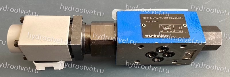 ZDRE6VP2-1X/100MG24K4M - Пропорциональный редукционный клапан Ду6, давление регулировки до 100 бар, монтаж - модульный