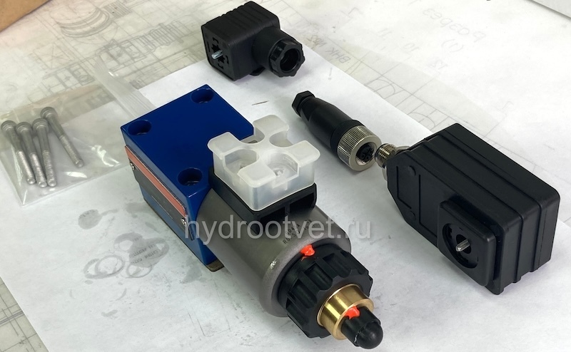 DBETE-6X/200G24K31A1V - Пропорциональный предохранительный клапан Ду6 (пилот), давление регулировки до 200 бар, встроенные усилитель = есть