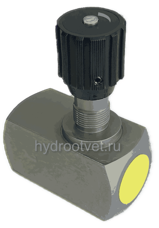 DRV16-1-10/V - Дроссель трубного монтажа c рукояткой, G3/4, обратный клапан - есть
