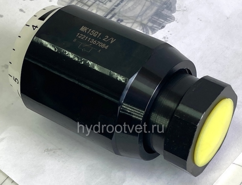 MG15G1.2/V - Дроссель трубного монтажа Ду15 резьба G3/4, обратный клапан - нет