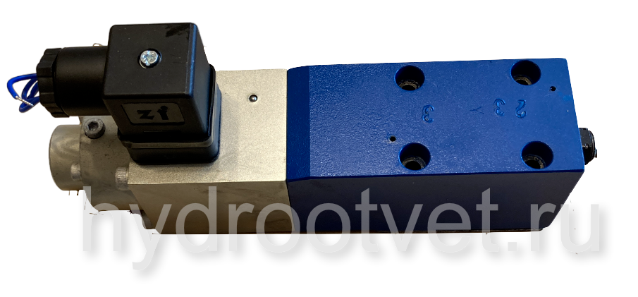 DBE6-1X/100G24K4M - Пропорциональный предохранительный клапан Ду6 (расход до 15 л/мин), давление регулировки до 100 бар, встроенные усилитель = нет, монтаж - на плиту