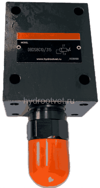 DBDS8G1X/200 - Предохранительный клапан прямого управления Ду8, давление регулировки до 200 бар, тип монтажа - резьбовой, элемент регулировки S = винт