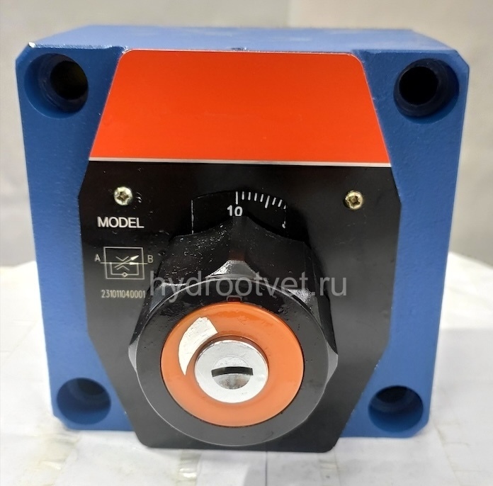 2FRM16-2X/100LB - Регулятор расхода Ду16 для монтажа на плиту, номинальный расход 100 л/мин, регулировка компенсатора - В = есть