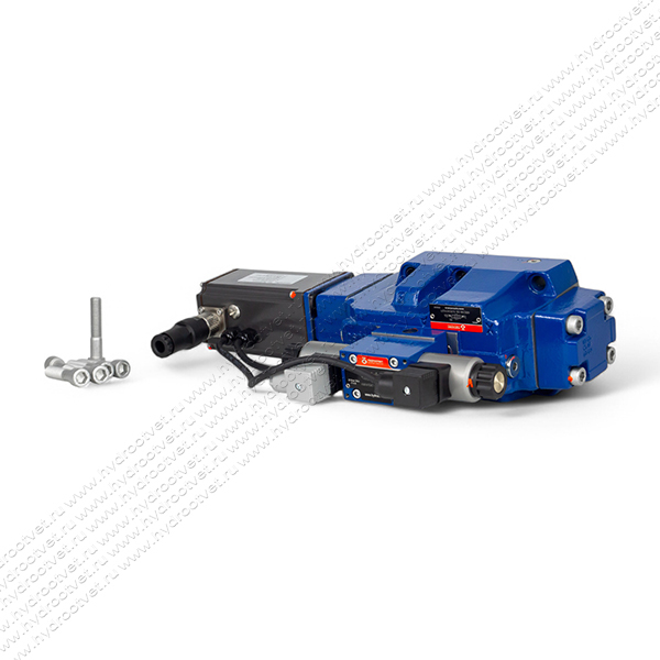 4WRKE25W6-350L-3X/6EG24ETK31/A1D3M - Пропорциональный распределитель с обратной связью по положению золотника и со встроенным усилителем (OBE), Ду25, A1 = ±10 В, номинальный расход 350 л/мин, схема W6-, каналы управления ET = X и Y - внутренние