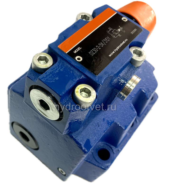 DZ30-1-5X/200XY - Клапан последовательности непрямого действия Ду32, с обратным клапаном с давлением регулировки до 200 бар, каналы управления X и Y - внешние