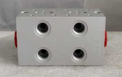 EM213/2Y - Двухместная присоединительная плита для гидравлических распределителей и клапанов NG6 (аналог DR06/20)