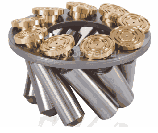 A11VLO190 PISTON SHOE SET(ONE SET=9PCS) - Набор поршней с подпятниками 28x107,5 мм (в одном наборе 9 шт.) для насоса A11VLO190
