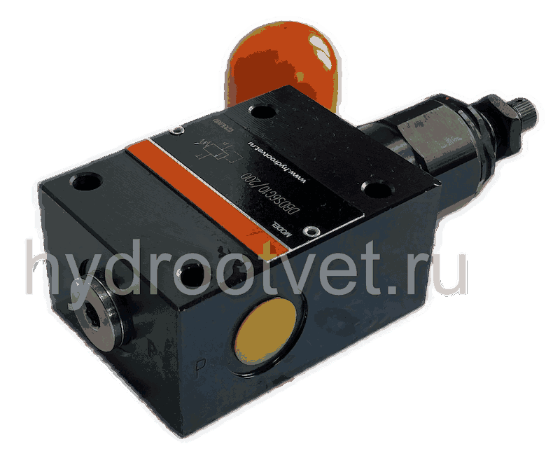 DBDS6G1X/100 - Предохранительный клапан прямого управления Ду6, давление регулировки до 100 бар, тип монтажа - резьбовой, элемент регулировки S = винт