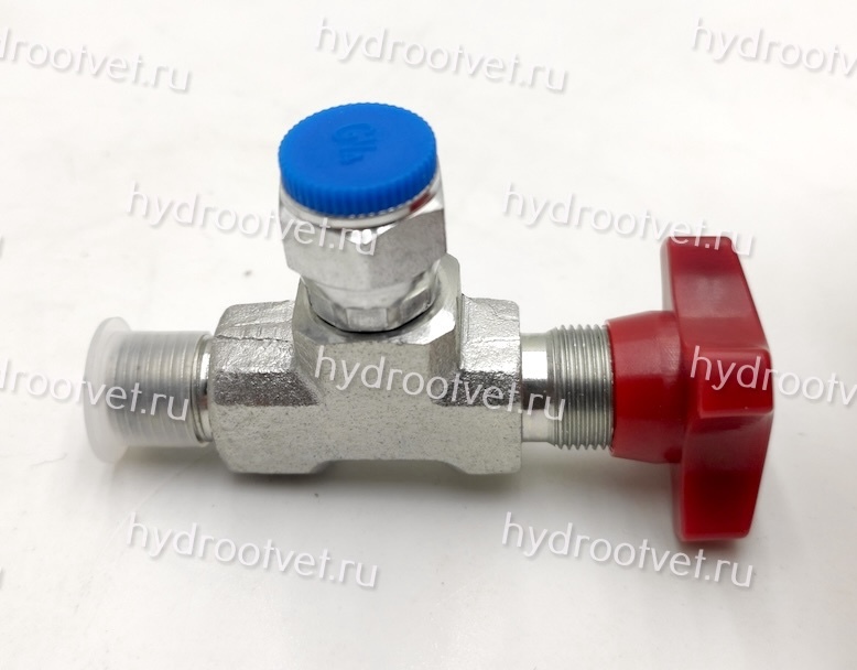 FT291-14 - Кран манометра угловой R1/4"-G1/4"