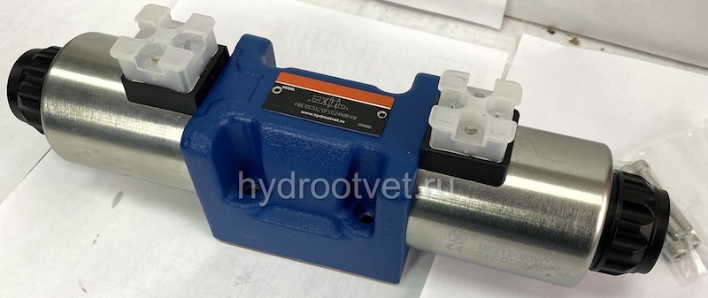 4WE10R5X/EG24N9K4/M - Гидрораспределитель золотниковый Ду 10 (серия 5X) с электроуправлением G24, схема R (94), возврат - пружинный