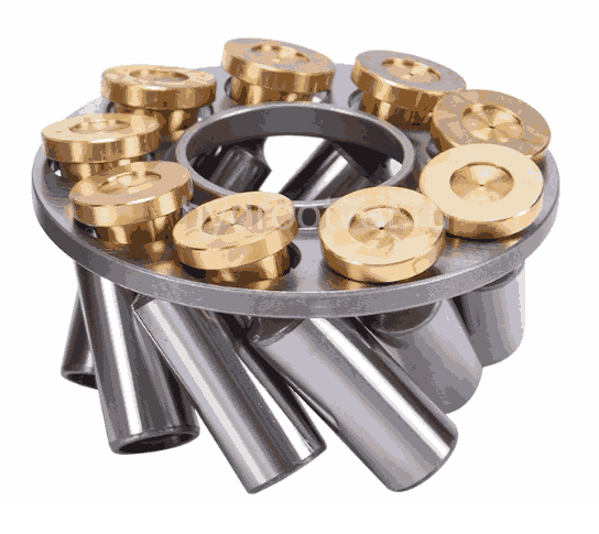 A10VNO85 PISTON SHOE SET(ONE SET=9PCS) - Набор поршней с башмаками 22x66 мм для насоса Rexroth A10VNO85 серии 53 (в одном наборе 9 поршней)