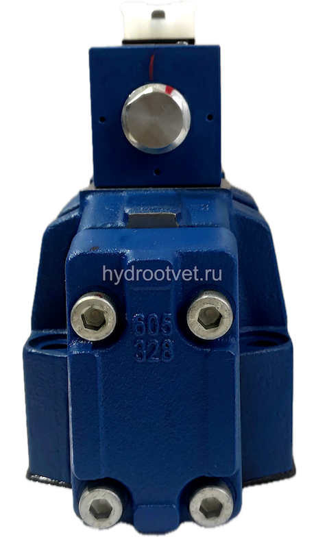4WEH16D7X/6EG24N9EK4/B10 - Гидрораспределитель с электроуправлением Ду16 схема D (574А), напряжение G24, каналы управления E = X - внутр. и Y - внеш.
