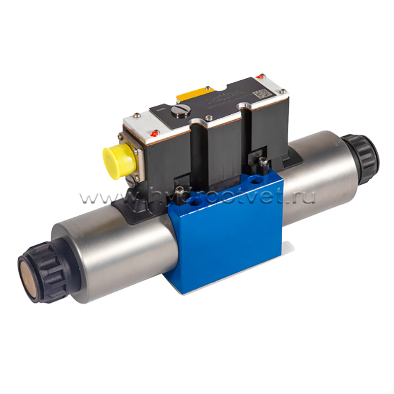 4WRAE10W60-2X/G24K31/A1V - Пропорциональный распределитель со встроенной электроникой Ду10, A1 = ±10 В, номинальный расход 60 л/мин, схема W