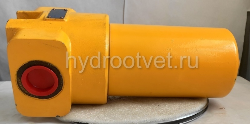 WKDFBN/HC240G10D1.1/-L24 - Напорный фильтр гидравлический одинарный модели DF тонкость фильтрации 10 мкм, типоразмер 240, вид присоединения: резьба G11/4, материал корпуса - чугун, рабочее давление до 420 бар, визуально-электрический (лампа с напряжением