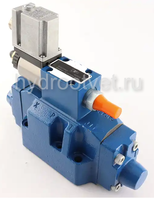 3DREME10P-6X/200YG24K31/A1V - Пропорциональный трехлинейный редукционный клапан со встроенным усилителем (OBE) и предохранительным клапаном, Ду10, давление регулировки до 200 бар, уплотнение V = FKM, сигнал управления A1 = 0–10 В