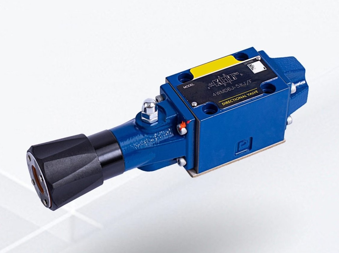 4WMD6D5X - Гидрораспределитель Ду 6 с переключением от рукоятки, схема 574А