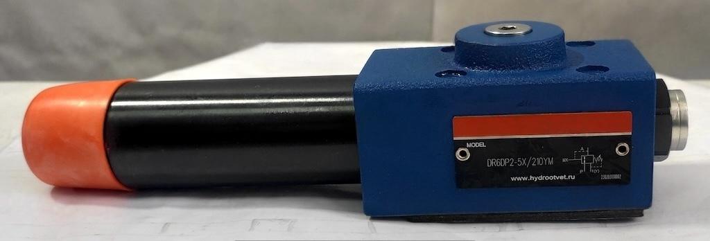 DR6DP2-5X/75Y - Редукционный клапан Ду 6 трехлинейный, прямого действия с давлением настройки до 75 бар, с элементом регулировки: 2 = винт, обратный клапан - есть