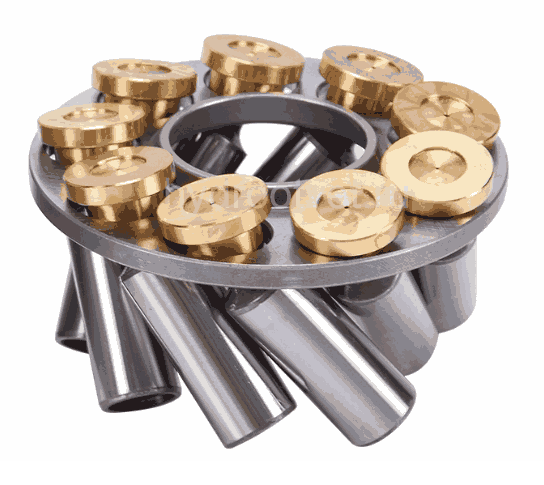 A10VO100 PISTON SHOE SET(ONE SET=9PCS) - Набор поршней с подпятниками 23x79,3 мм для насоса A10VSO100 31 серии (в одном наборе 9 шт.)