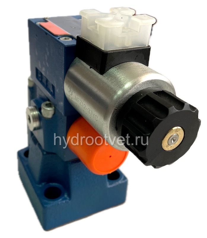 DBW10B2-5X/200CG24N9K4 - Предохранительный клапан Ду10 с давлением настройки до 200 бар, управление - X и Y - внутренние с разгрузкой B = открыт с электроуправлением G24