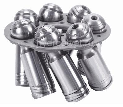 A2FE63 RING PISTON SHOE SET(ONE SET=7PCS) - Набор поршней с подпятниками (в одном наборе 7 шт.)