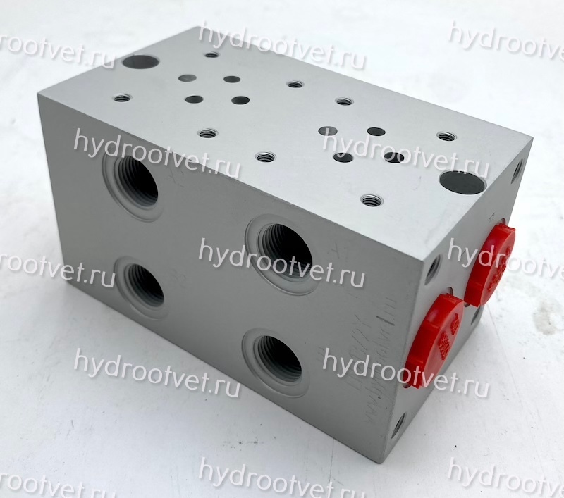 EM213/2Y - Двухместная присоединительная плита для гидравлических распределителей и клапанов NG6 (аналог DR06/20)