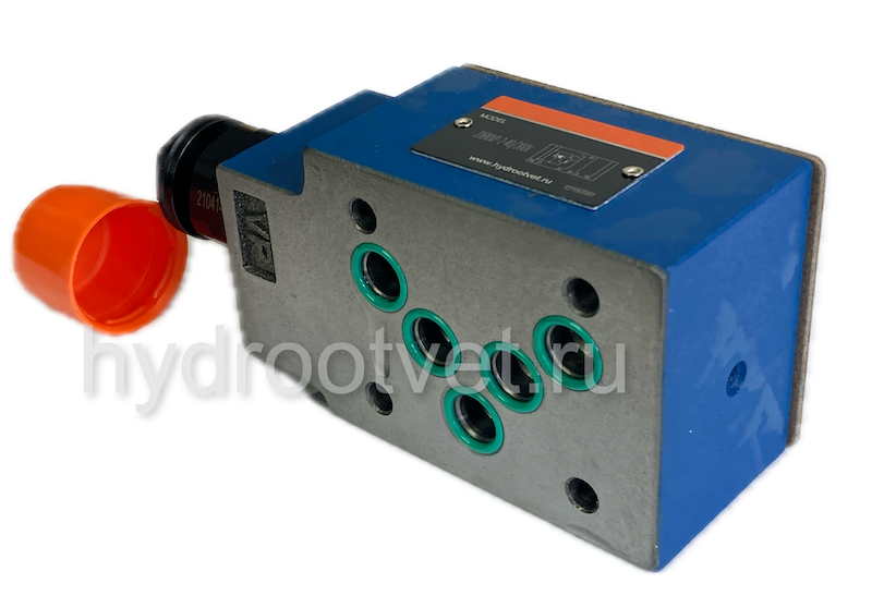 ZDB10VA2-4X/100V - Предохранительный клапан Ду 10 модульного монтажа, давление регулировки 100 бар, в каналах A → T