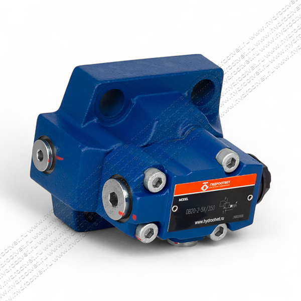 DB20-2-5X/350 - Предохранительный клапан Ду25 с давлением настройки до 350 бар, управление - X и Y - внутренние