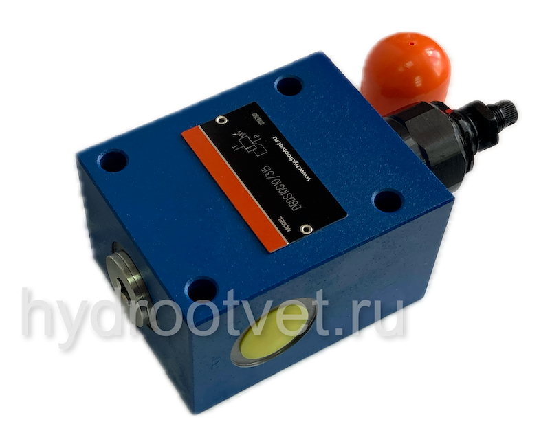 DBDS10G1X/50 - Предохранительный клапан прямого управления Ду10, давление регулировки до 50 бар, тип монтажа - резьбовой, элемент регулировки S = винт