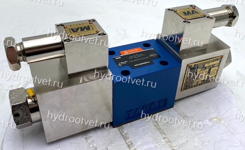 G2-GD-4WE10E31/CG24N9 - Гидрораспределитель во взрывобезопасном исполнении золотниковый Ду 10 с электроуправлением G24, схема E (44), возврат - пружинный