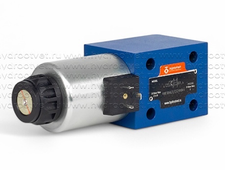 4WE10HA31/CG24N9K4 - Гидрораспределитель золотниковый Ду 10 с электроуправлением G24, схема HA (14-1), возврат - пружинный