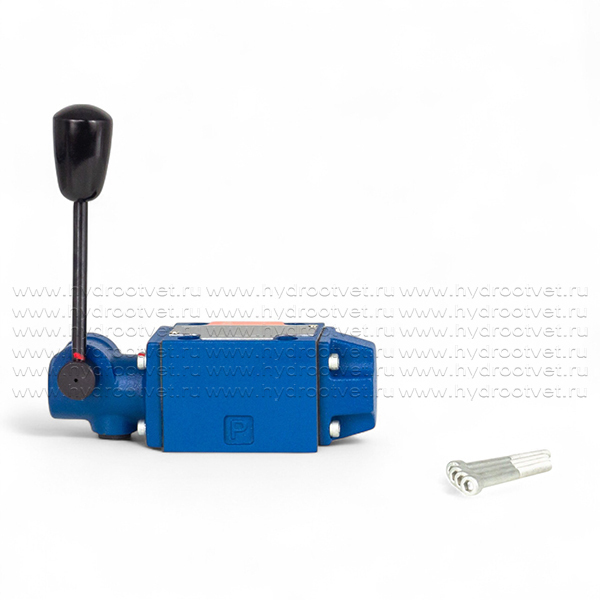 4WMM6E50/F - Гидрораспределитель Ду 6 с ручным управлением, схема E (44), возврат - F = фиксатор