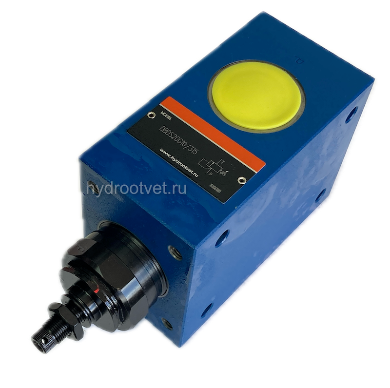 DBDS20G1X/315V - Предохранительный клапан прямого управления Ду20, давление регулировки до 315 бар, тип монтажа - резьбовой, элемент регулировки S = винт