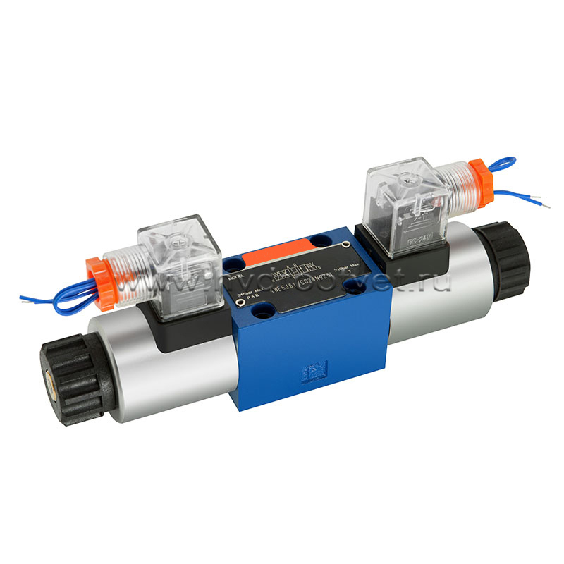 4WE6G61/CG12N9K4 - Гидрораспределитель золотниковый Ду 6 с электроуправлением, схема G (64), электроуправление G12, возврат - пружинный