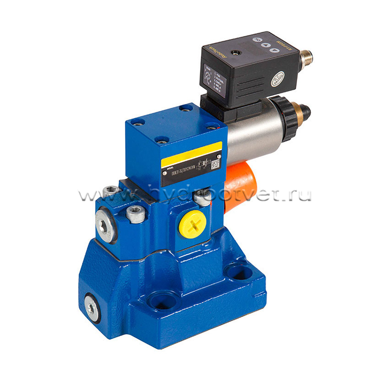 DBEME30-7X/100Y-8G24K31A1M - Пропорциональный предохранительный клапан со встроенным усилителем (OBE), Ду32, 0–10 В, регулировка давления до 100 бар, сигнал управления 0–10 В