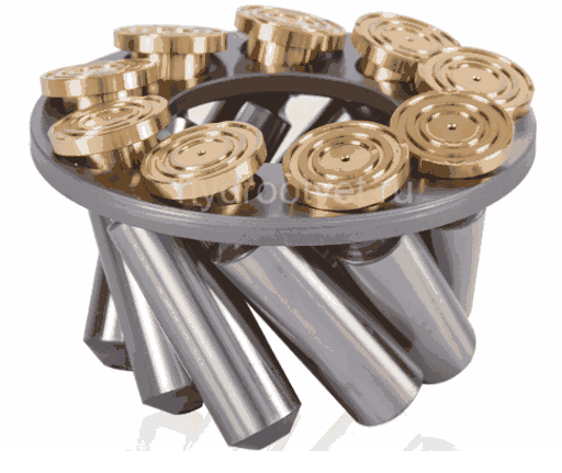 A20VO520 PISTON SHOE SET(ONE SET=9PCS) - Набор поршней с подпятниками (в одном наборе 9 шт.)