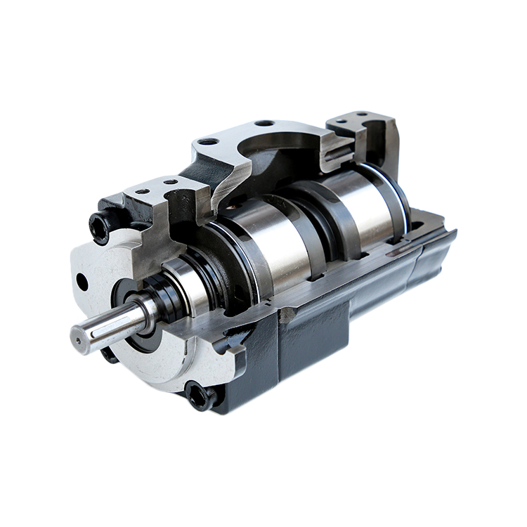 T6CCB25B251R00C100 - Пластинчатый нерегулируемый двухпоточный насос серии T6CC с рабочим объемом 79+79 см3