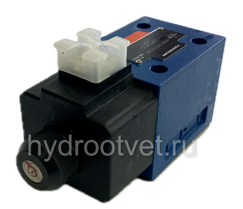 4WE10LB31/CW110-50N9K4 - Гидрораспределитель золотниковый Ду 10 с электроуправлением W110, схема LB (74-2), возврат - пружинный