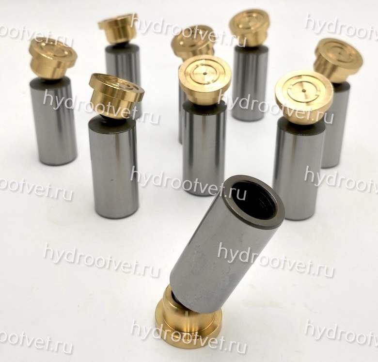 A10VNO85 PISTON SHOE SET(ONE SET=9PCS) - Набор поршней с башмаками 22x66 мм для насоса Rexroth A10VNO85 серии 53 (в одном наборе 9 поршней)