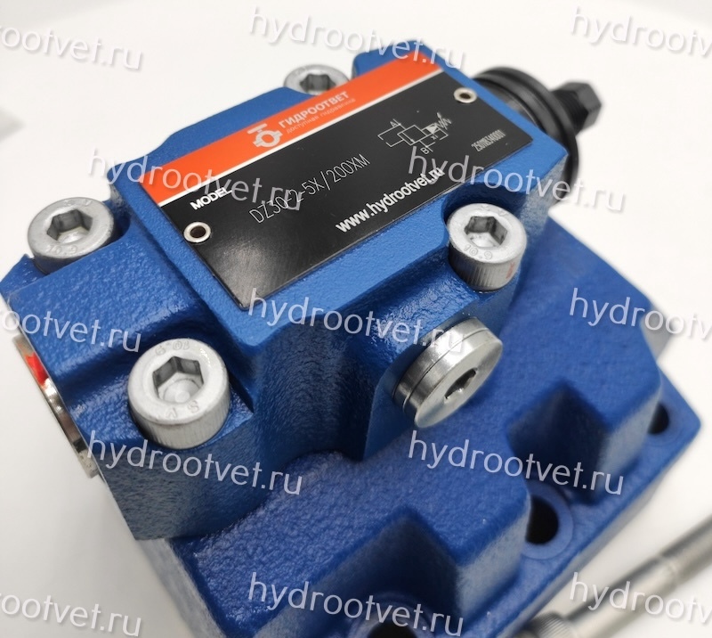 DZ30-2-5X/200 - Клапан последовательности непрямого действия Ду32, с обратным клапаном с давлением регулировки до 200 бар, каналы управления X и Y - внутренние