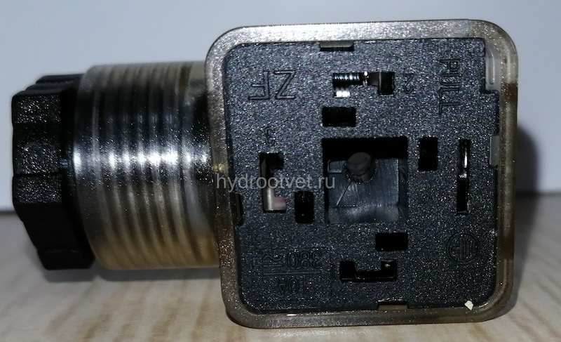 Штекер для дискретного клапана, с индикацией, прозрачный, Z5L, DIN43650/A, постоянный ток