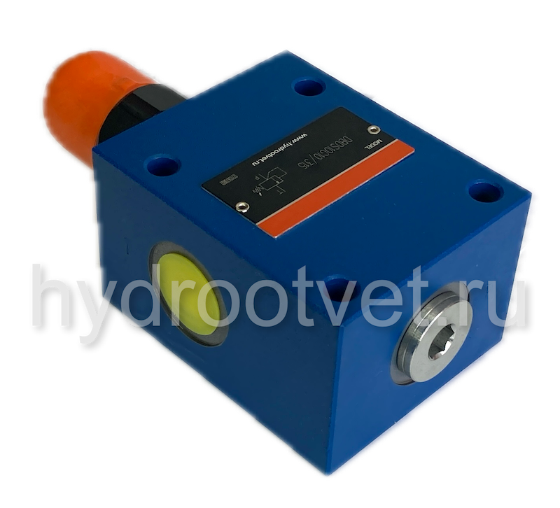 DBDH10G1X/100 - Предохранительный клапан прямого управления Ду10, давление регулировки до 100 бар, тип монтажа - резьбовой, элемент регулировки H = рукоятка