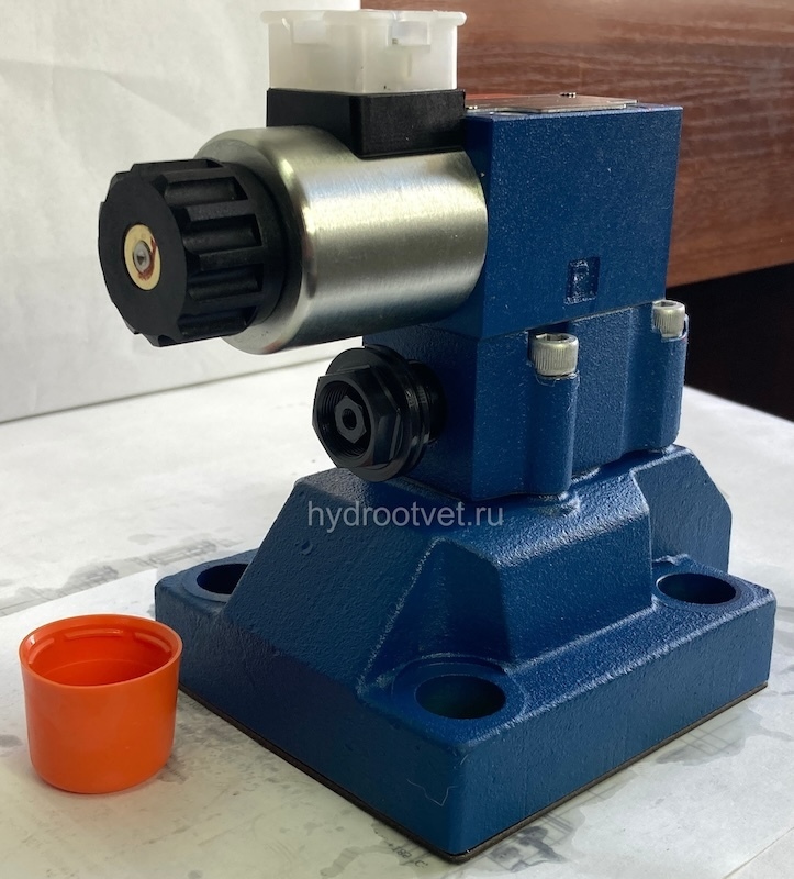 DBW30B2-5X/350CG24N9K4 - Предохранительный клапан Ду32 с давлением настройки до 350 бар, управление - X и Y - внутренние с разгрузкой B = открыт с электроуправлением G24