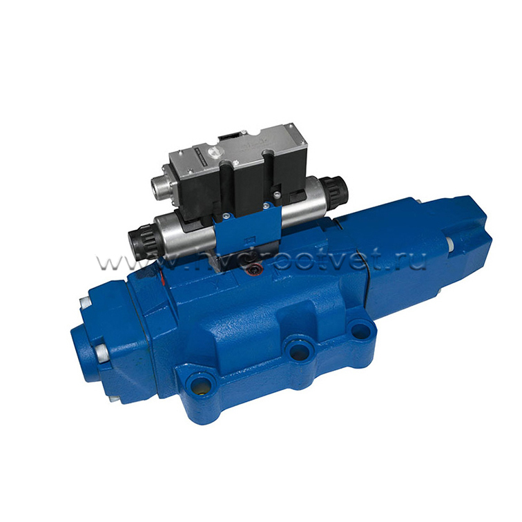 4WRZE32E360-7X/6EG24ETK31/A1D3M - Пропорциональный распределитель Ду32 со встроенным усилителем (OBE), номинальный расход 360 л/мин, схема E, каналы управления ET - X и Y - внутренние, сигнал управления ± 10 В