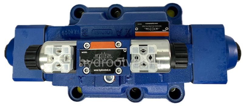 H-4WEH32E6X/6EG24N9ETK4/10B10D3 - Гидрораспределитель с электроуправлением Ду32 с регулировкой хода основного золотника