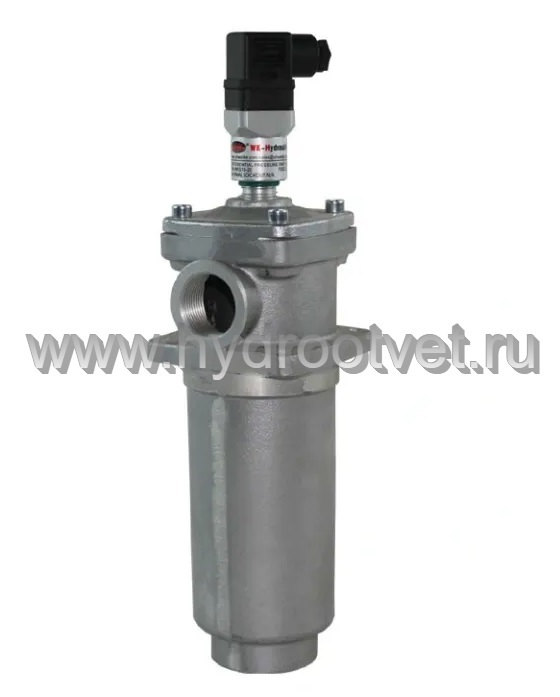 WKRFBN/HC1300DP10C1.X AL - Сливной фильтр гидравлический одинарный модели RF с алюминиевым корпусом тонкость фильтрации 10 мкм, типоразмер 1300, вид присоединения: фланец SAE 4'' (DN100), материал корпуса - алюминий, рабочее давление до 25 бар, электричес