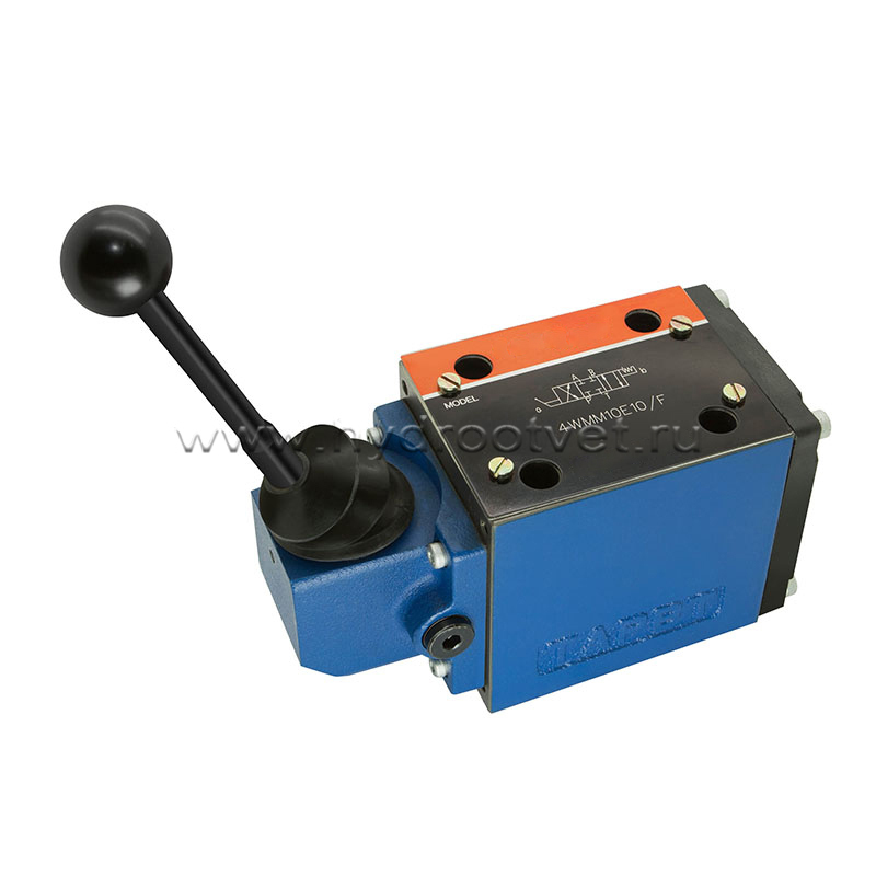 4WMM10C10/F - Гидрораспределитель Ду 10 с ручным управлением, схема C (574), возврат - F = фиксатор