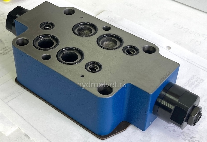 Z2FS16-8-3X/S2V - Дроссель Ду 16 модульного монтажа, сдвоенный , S2 = на выходе, уплотнение V = FKM